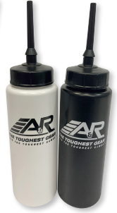 A&R Pro Stock Water Bottle with Extended Tip (White)